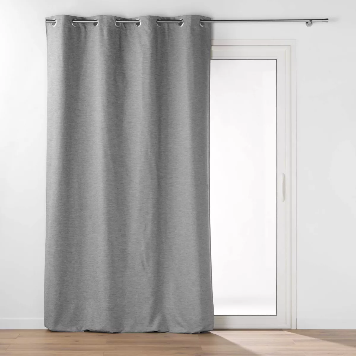 RIDEAU OEI DOUBLURE AMOV. 140x260 CM CHAMBRAY/POLYESTER/TPU COVERLINE ANTHRACITE