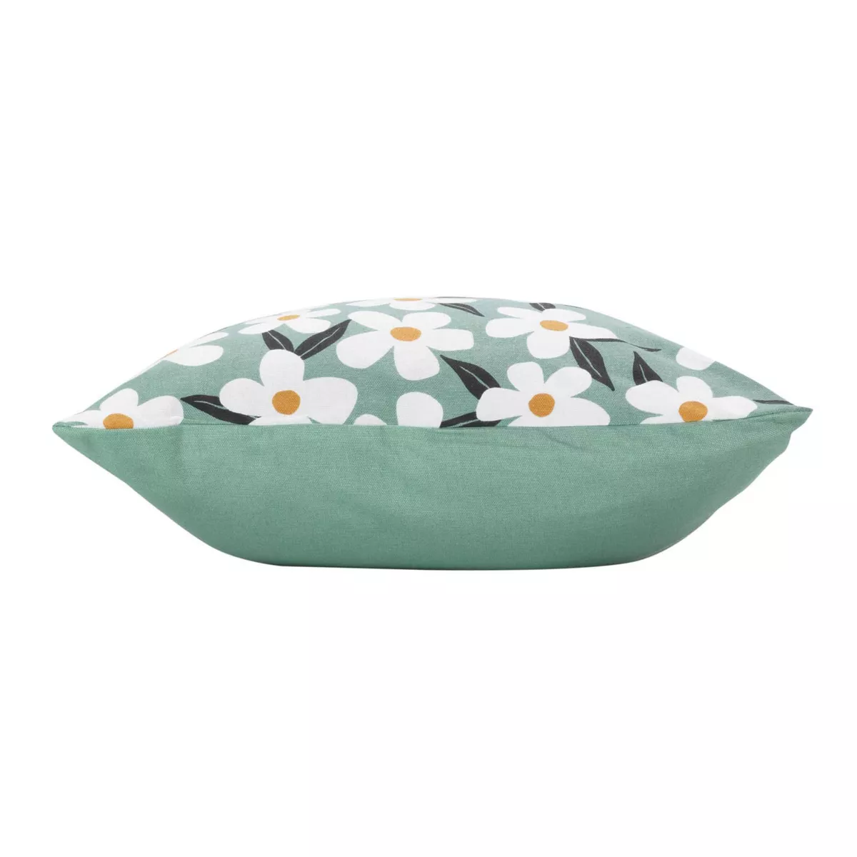 HOUSSE DE COUSSIN +ENCART 40 x 40 CM COTON IMPRIME DARCY SAUGE DES. PLACE
