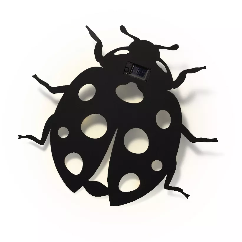 Solar coccinelle fer fixe COCCINELLE
Avec interrupteur:Oui
noir L2.50-W37.30-H33.00cm-20L