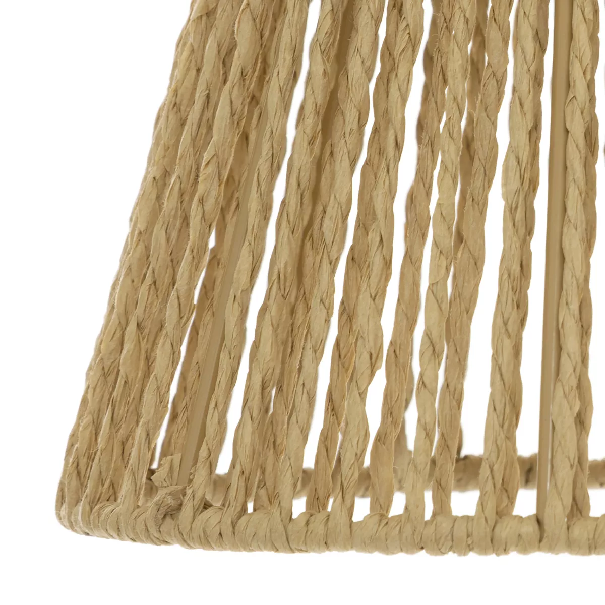 Lampadario corda 3 Paralumi (77 cm) Giada Beige