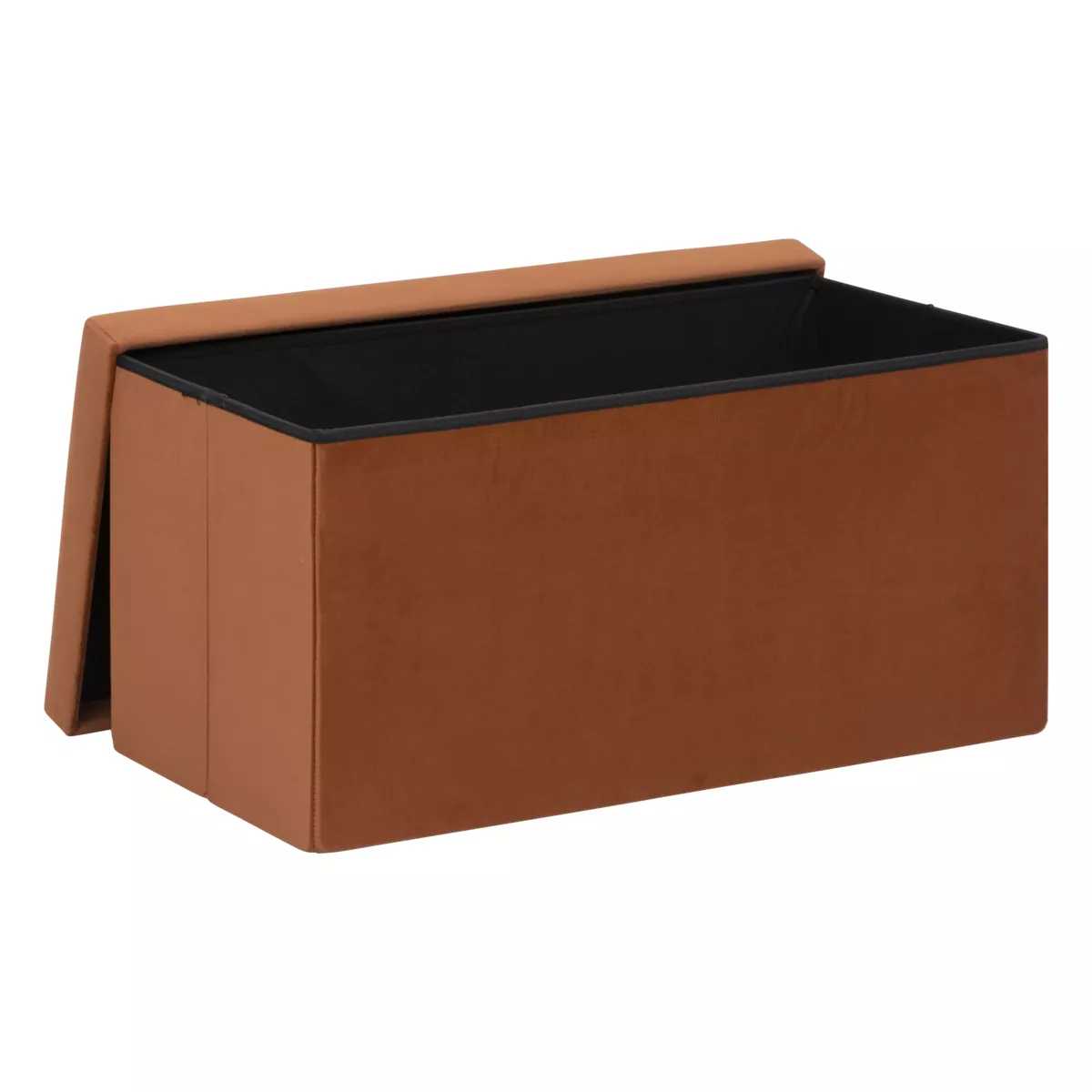 Pouf doppio pieghevole velluto (76 x 38 cm) Tess Ambra