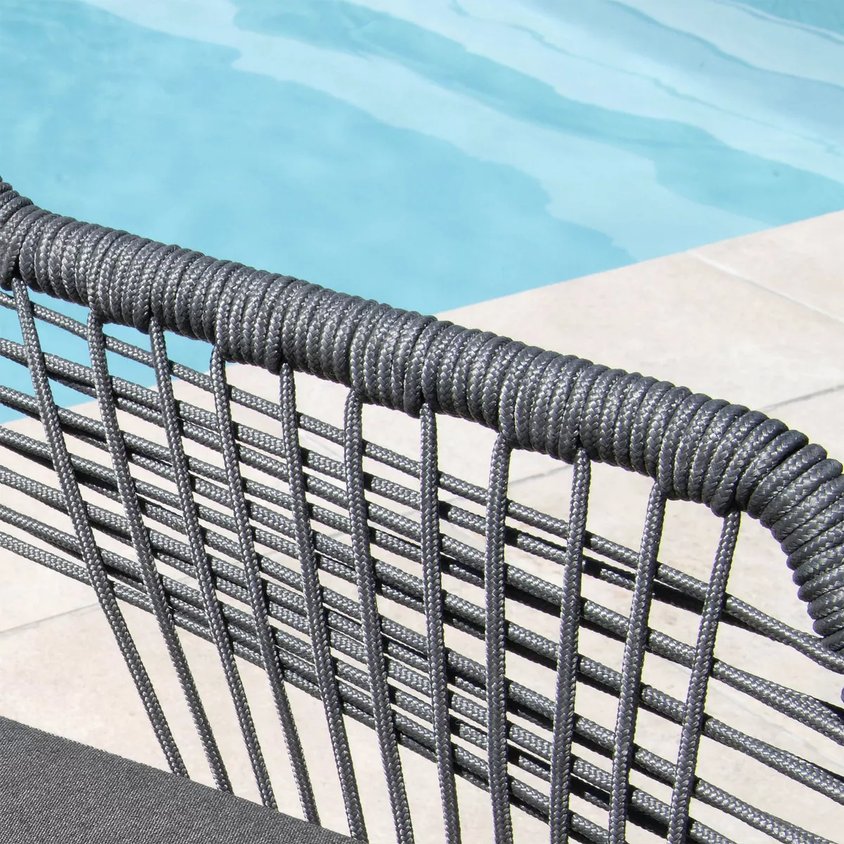 Sillón de jardín apilable Seville - Gris