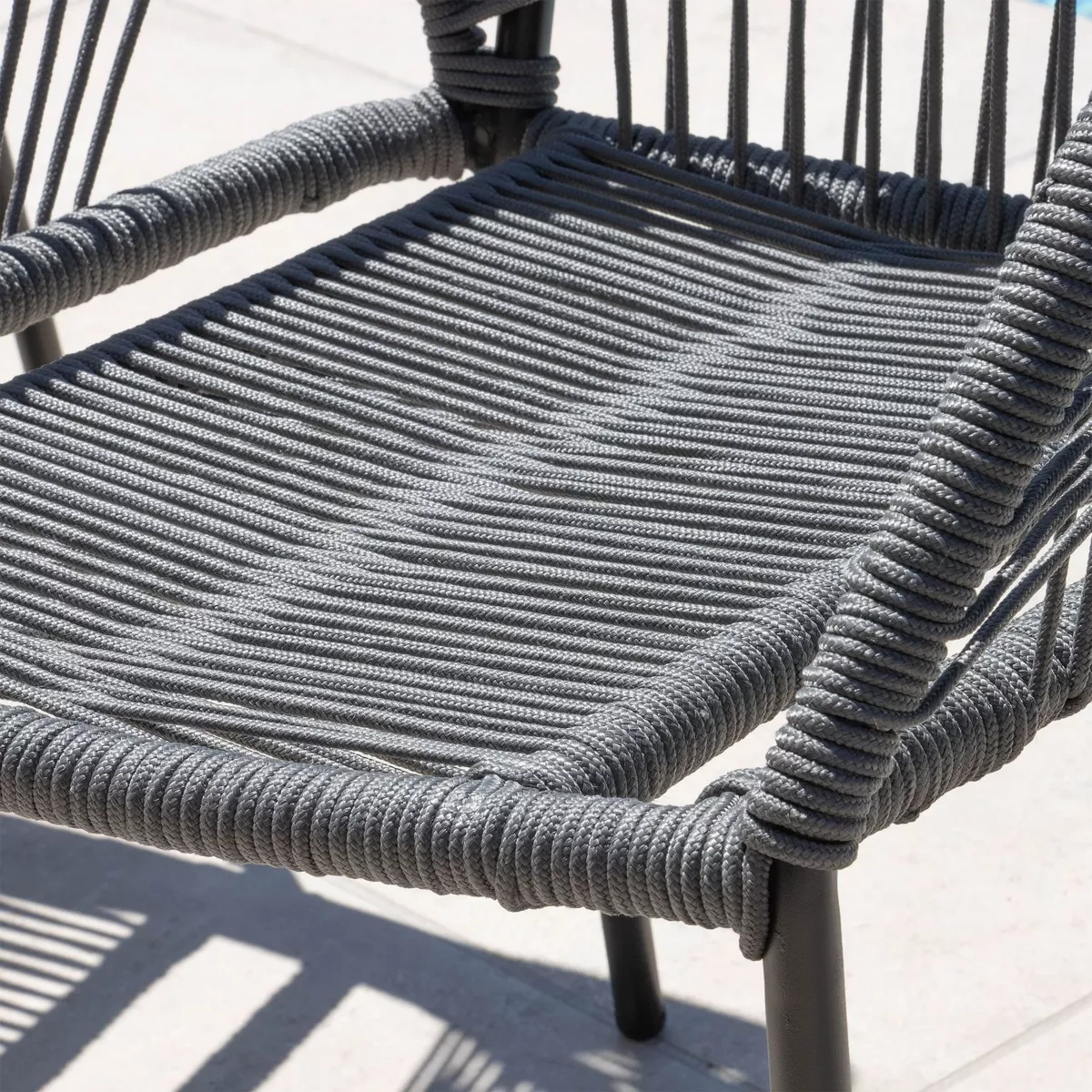 Sillón de jardín apilable Seville - Gris