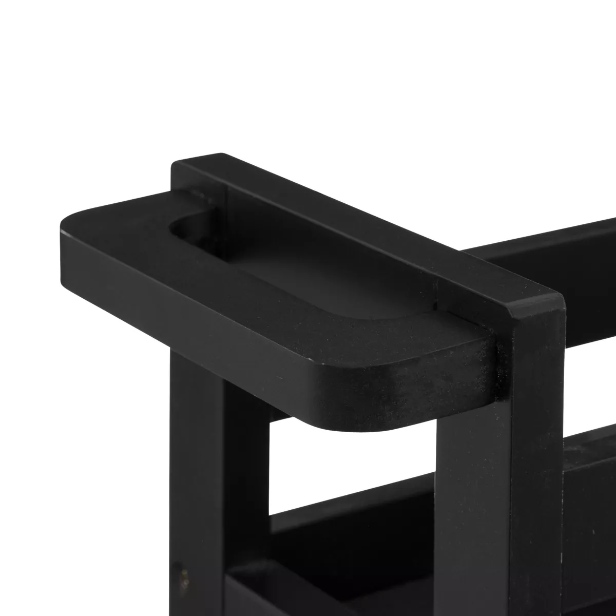 Carrello con 3 livelli a rotelle (40 x 15 x 75 cm) Colorama Nero