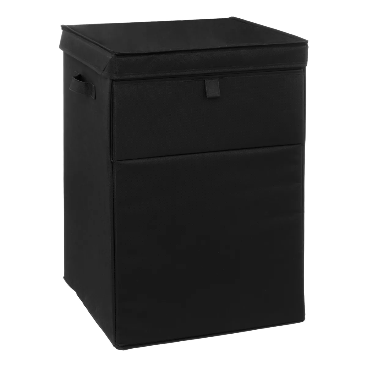 Faltbarer Wäschekorb (36 x 36 x 55 cm) Colorama Schwarz