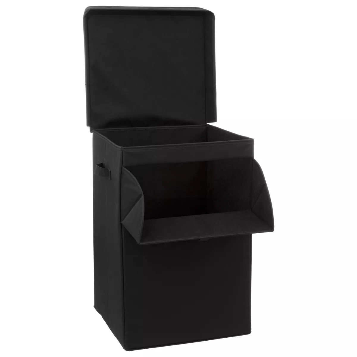 Cesta de ropa plegable (36 x 36 x 55 cm) Colorama Negro