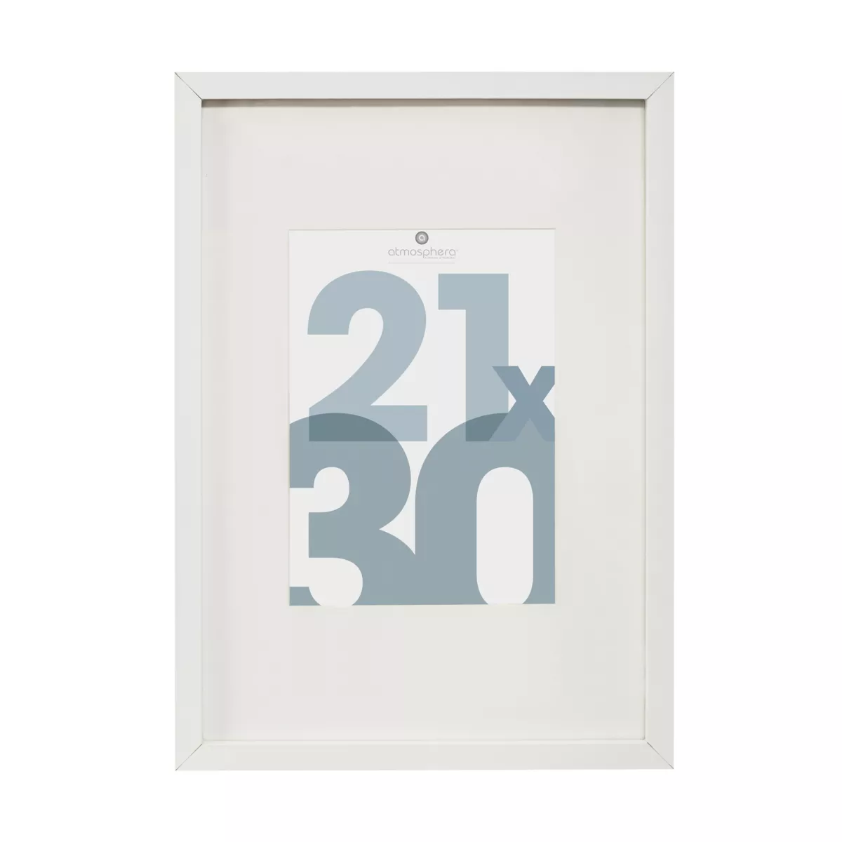 CADRE PHOTO BL MANU 21X30 DIS L, 22,8 x P, 1,8 x H, 31,8 cm Blanc