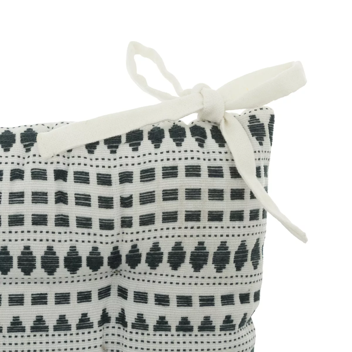 Cuscino per sedia quadrato cotone riciclato Micah Blu