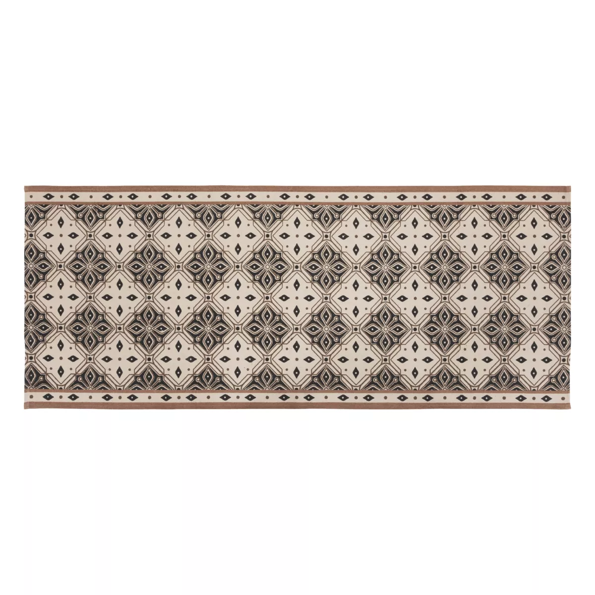 TAPIS COUL ANTISLIP MOSA80X200 L, 200 x P, 80 x H, 0,5 cm Noir & Blanc