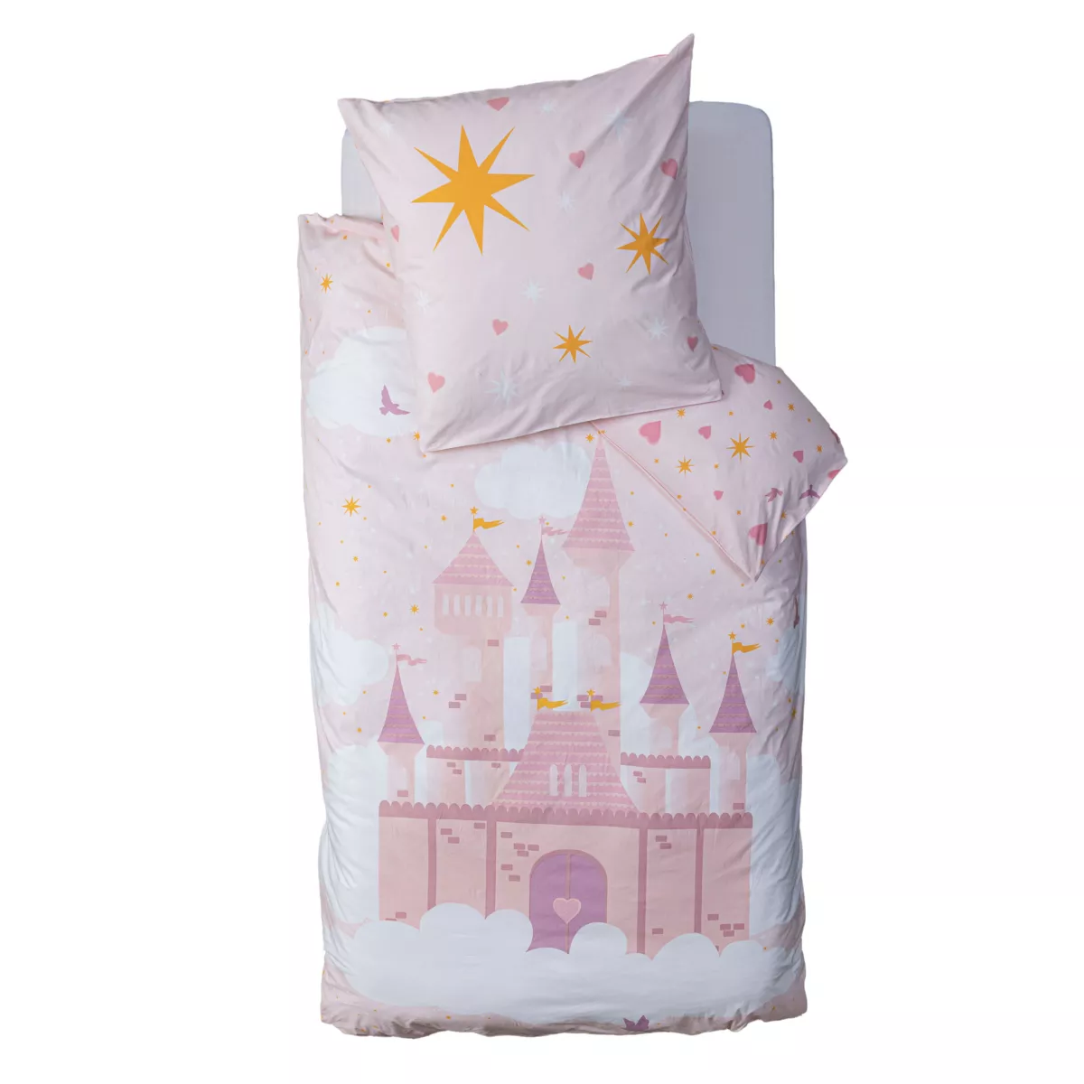 PARURE CHATEAU 140X200 L, 200 x P, 0,5 x H, 140 cm Rose