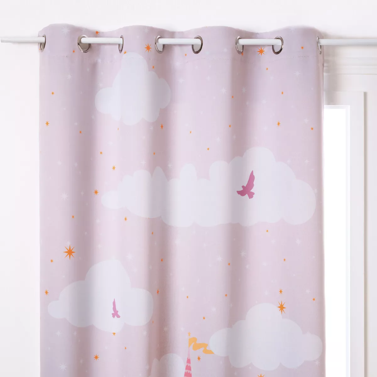 RIDEAU OCC CHATEAU 135X260 L, 135 x P, 0,05 x H, 260 cm Rose Clair