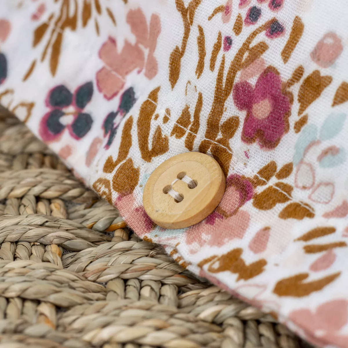 Housse de couette gaze de coton (260 cm) Capucine Multicolore 5