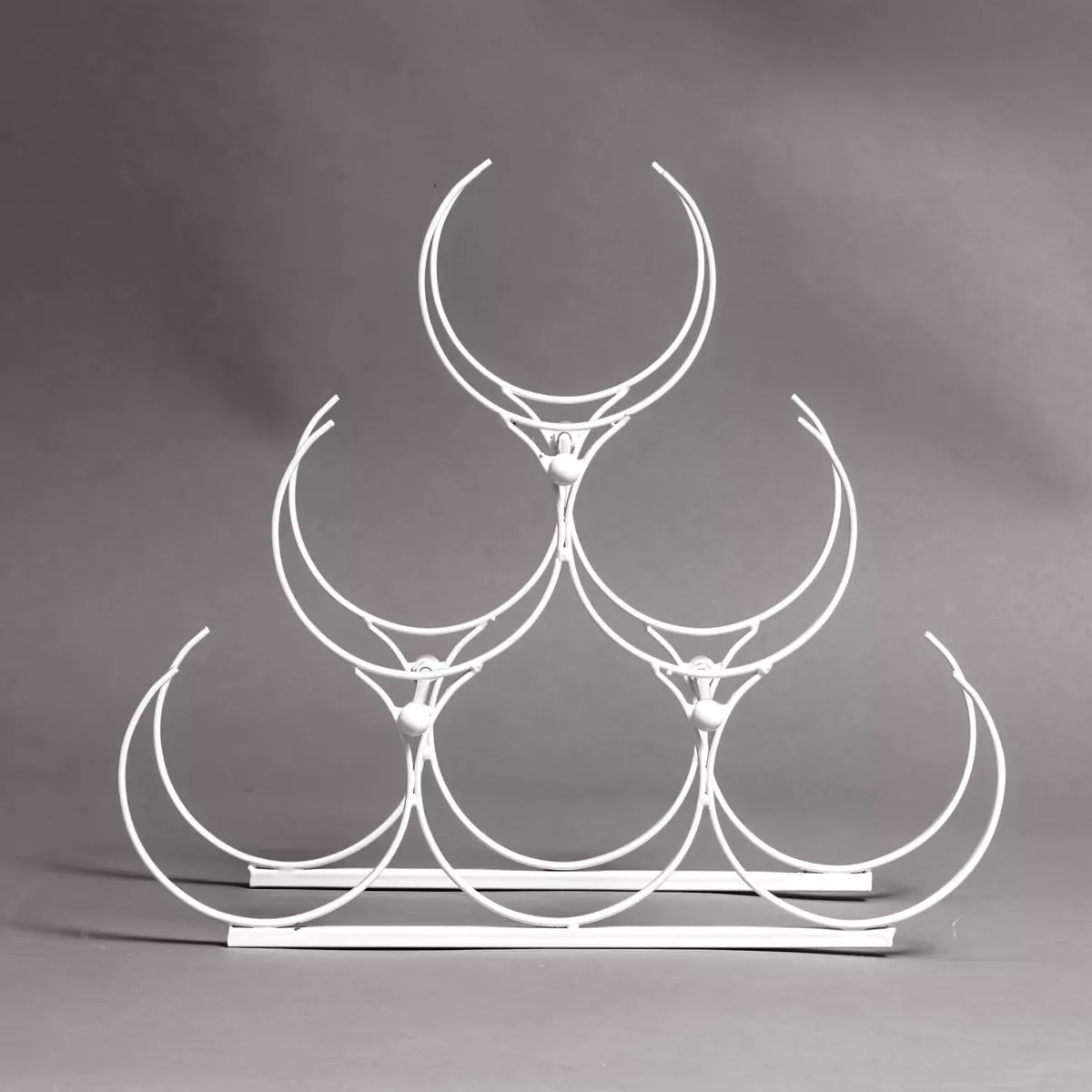 Portabotellas de metal (H28 cm) Noa Blanco 2