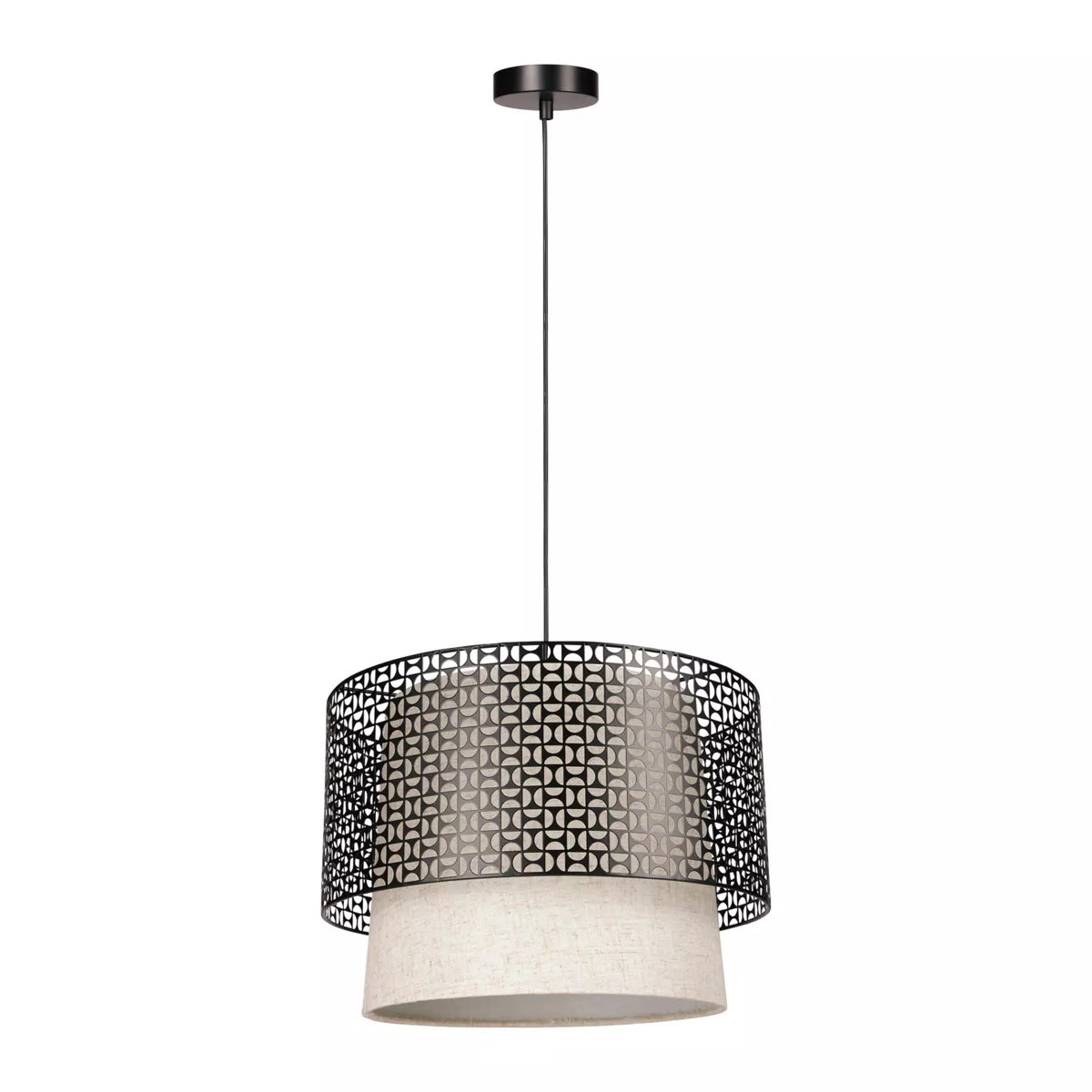 SUSP.CYL.MET.LIN.ARSéNE.NR.BG Dim : D35xH24 cm