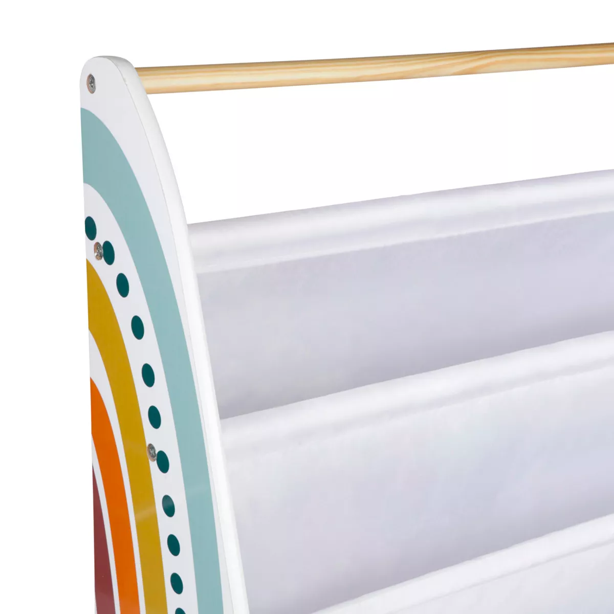 Bücherregal Kinderzimmer Holz (60 x 62 cm) Arc en ciel Mehrfarbig