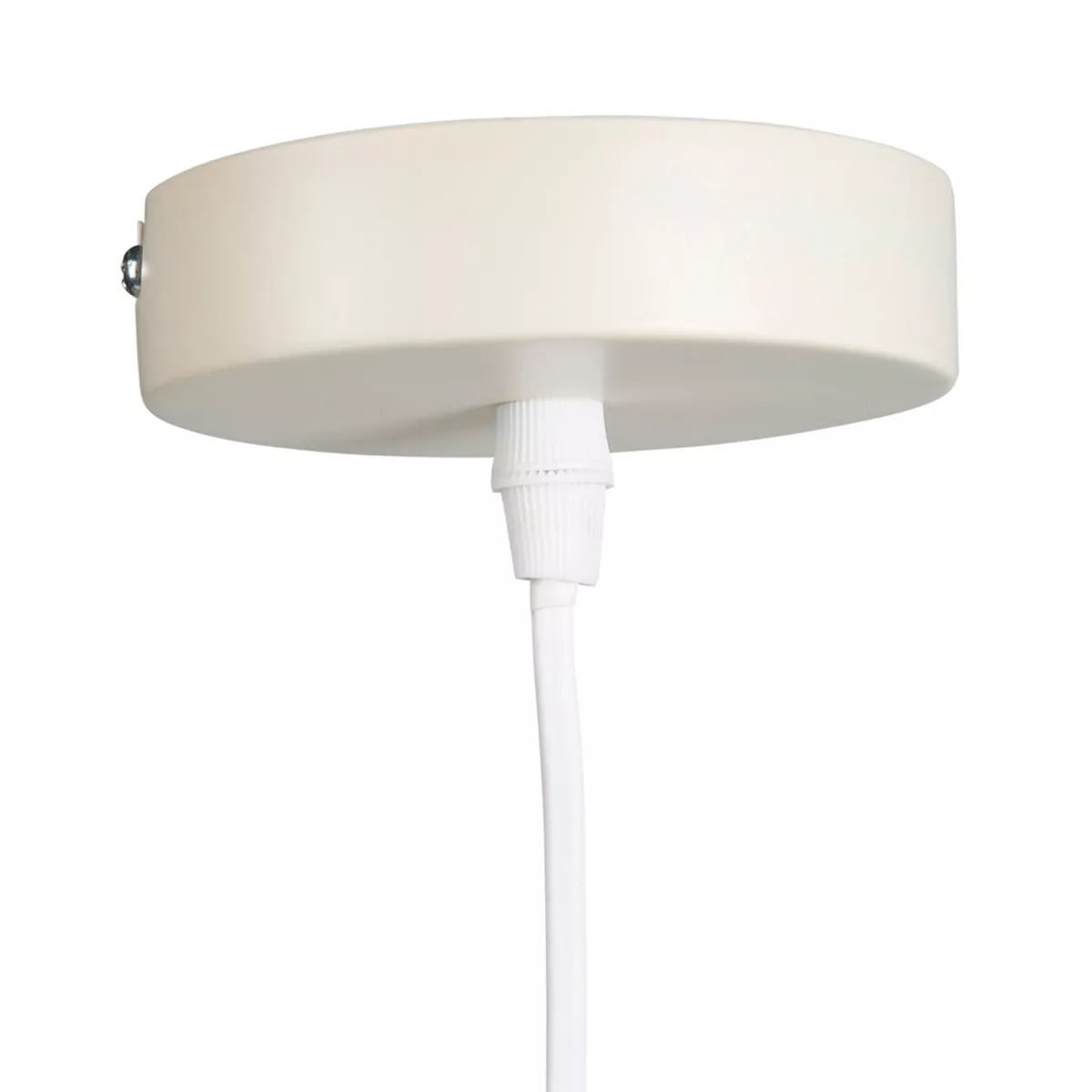 SUSPENSION MƒT.COLISEE BLANCHE Dim : D29.5xH25cm