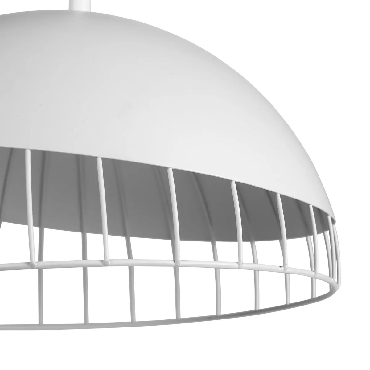 SUSPENSION MƒT.COLISEE BLANCHE Dim : D29.5xH25cm