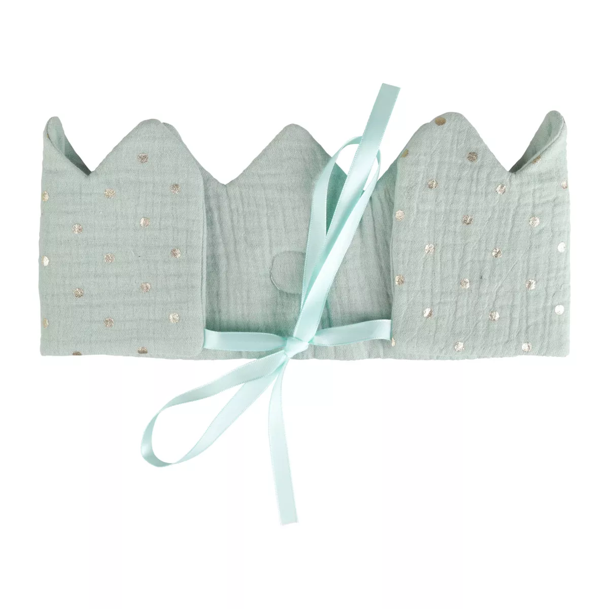 Corona compleanno bambini cotone (40 cm) Roi Verde