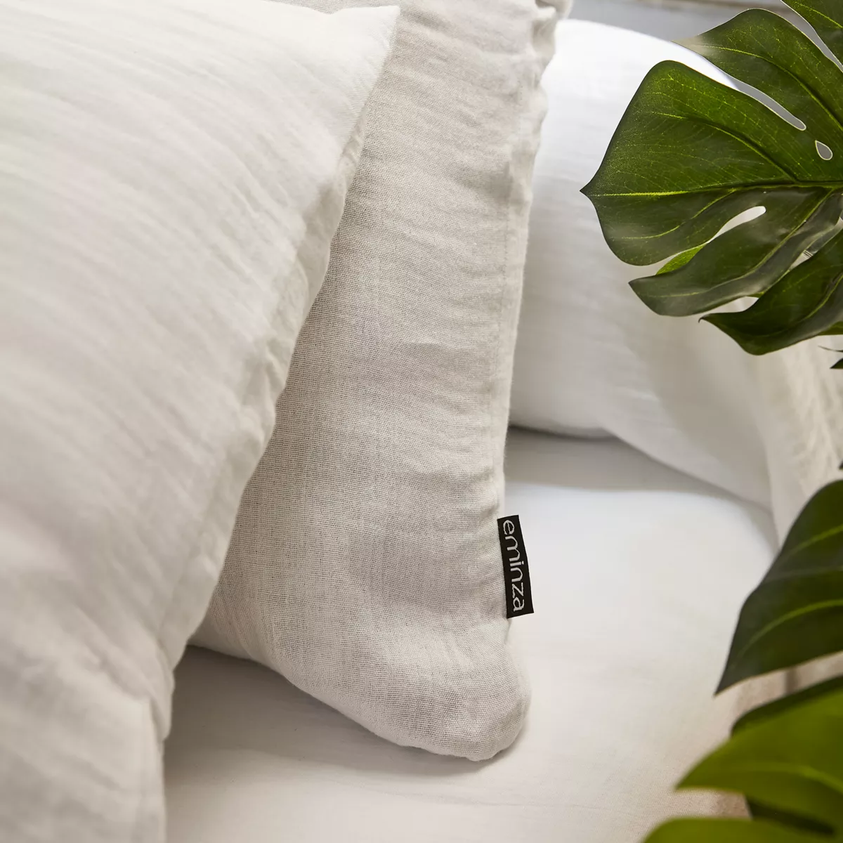 Housse de couette gaze de coton (240 cm) Gaïa Blanc chantilly 4