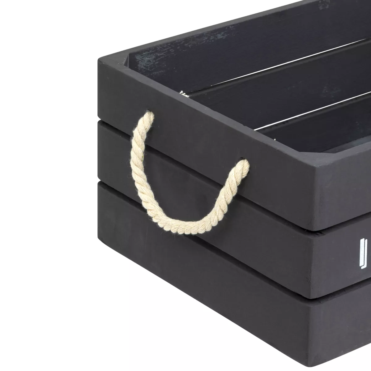 3er Set Kisten Holz Denys Grau