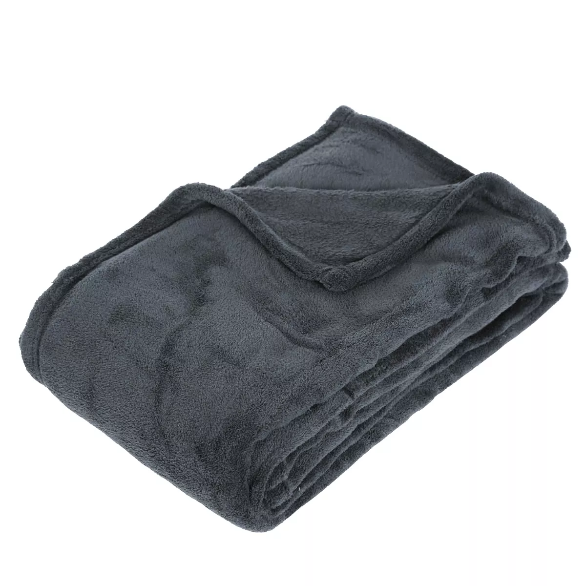 Plaid morbido (180 cm) Tendresse Antracite 1