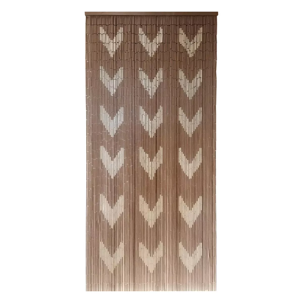 Türvorhang Bambus (90 x 200 cm) Chevron Taupe