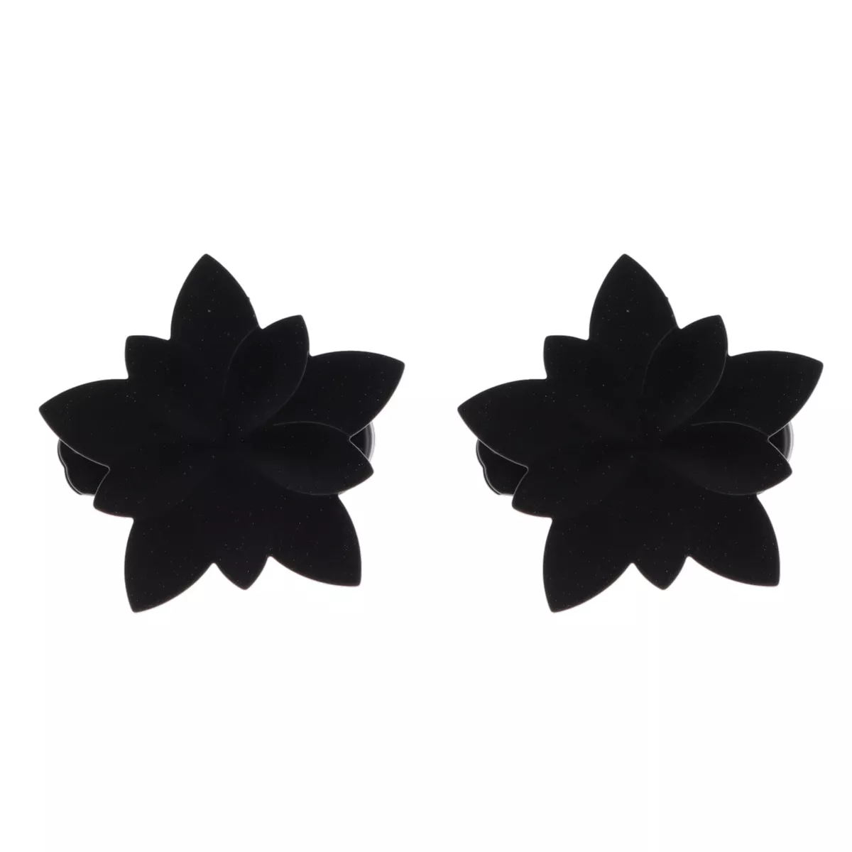 Lote de 2 pinzas para cortinas Nymphéas Negro mate