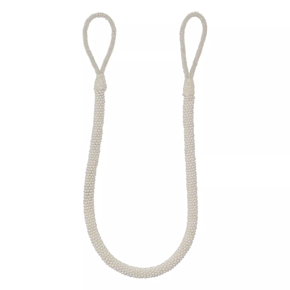 Raffhalter Vorhang (80 cm) Pearl Weiß