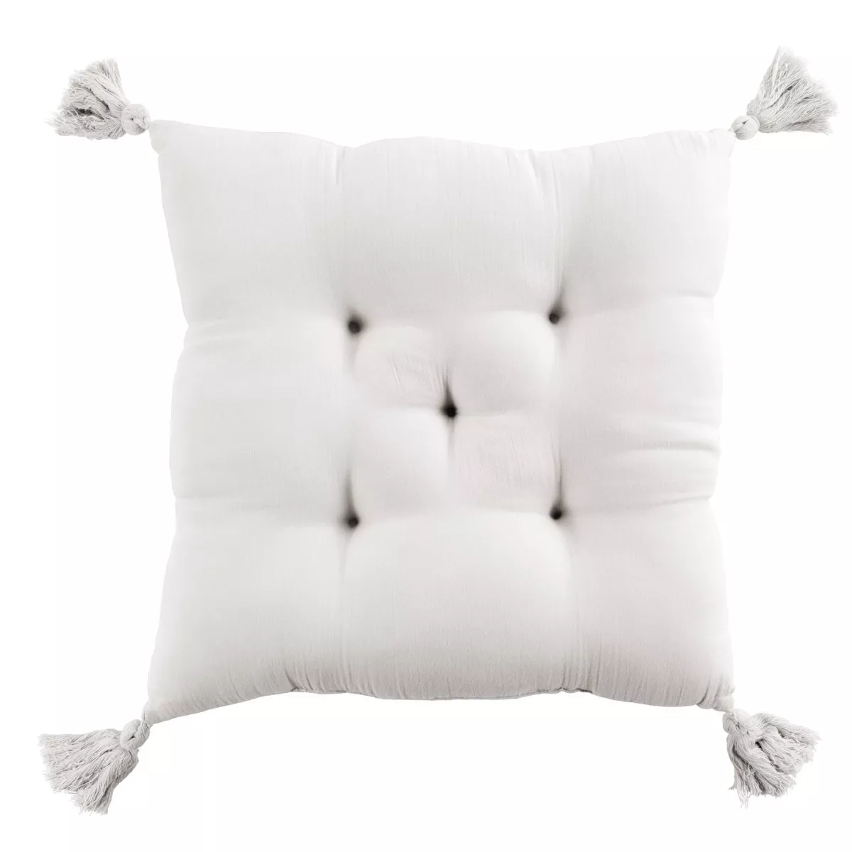 Coussin de chaise (40 cm) Gaïa Blanc chantilly 1