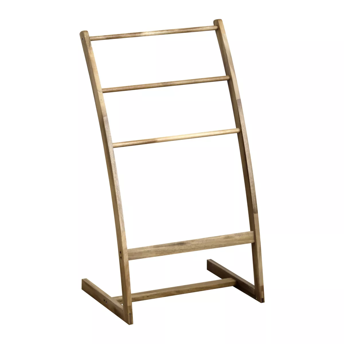 Porta asciugamano en legno d'acacia 3 livelli (H81 cm ) Lina Marrone