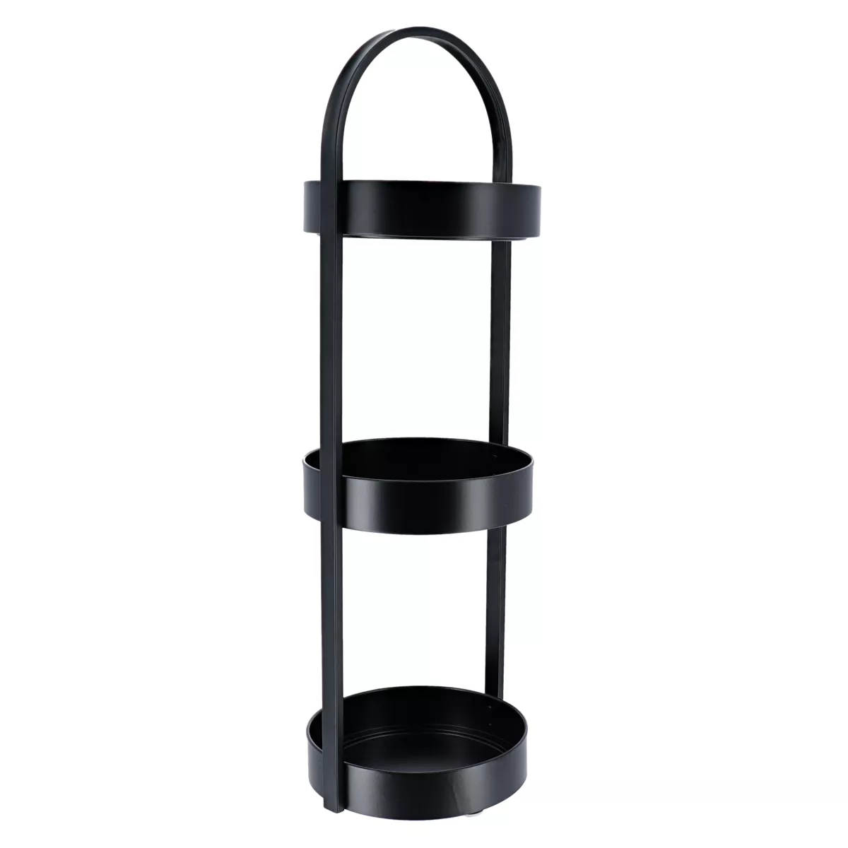 Regal mit 3 Ebenen aus Metall (H73 cm) Homy Schwarz