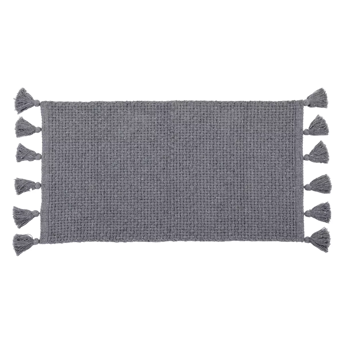 TAPIS ALBA COTON/AUTRES FIBRES 45X90 CM - GRIS