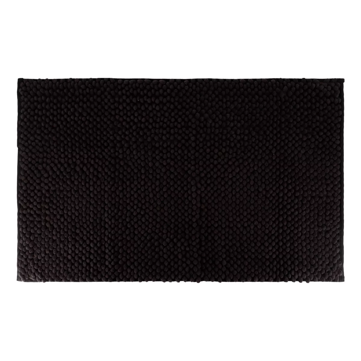 TAPIS MICROFIBRE BOULES 50X80 CM - NOIR
