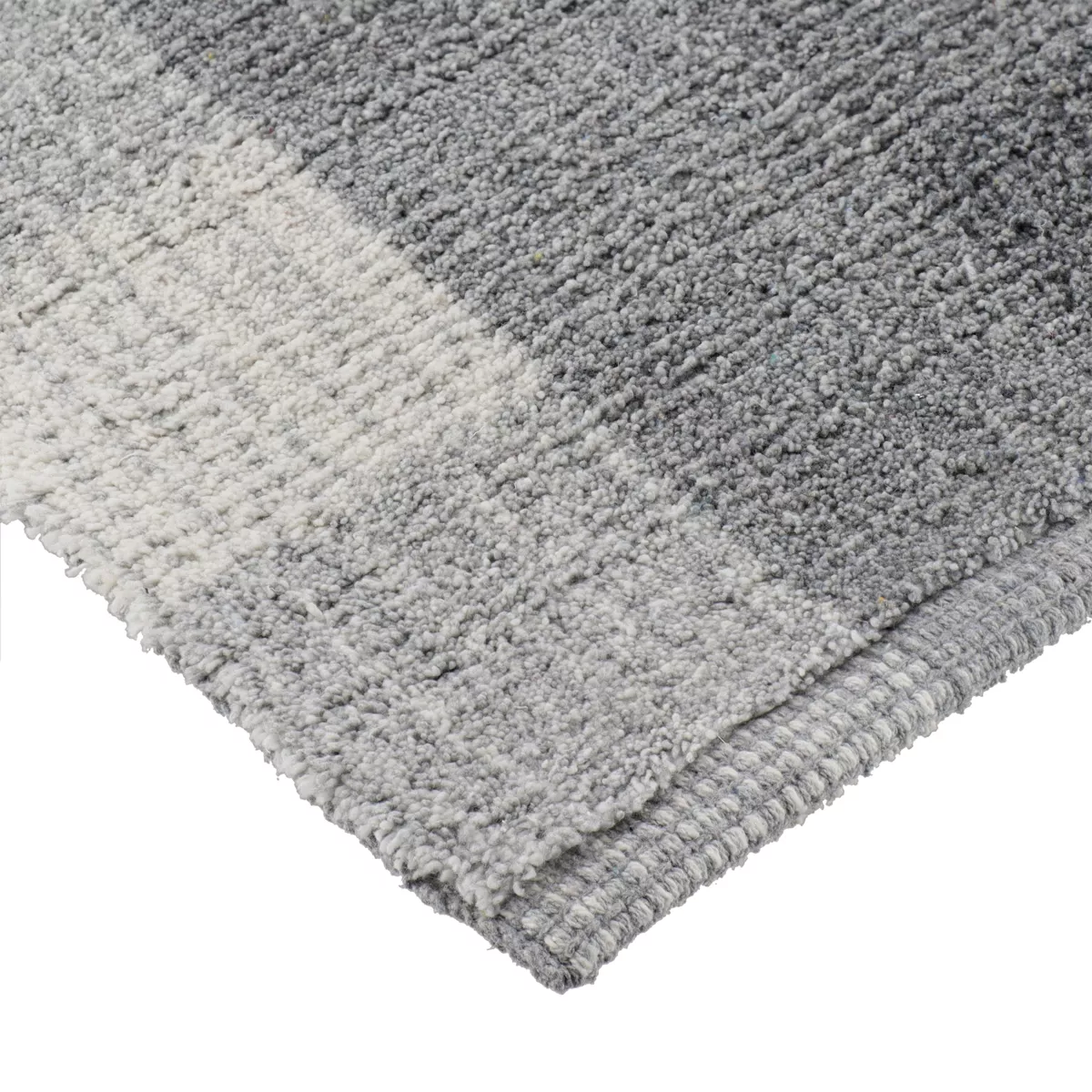 Tappeto da soggiorno cotone (45 x 90 cm) Louise Grigio