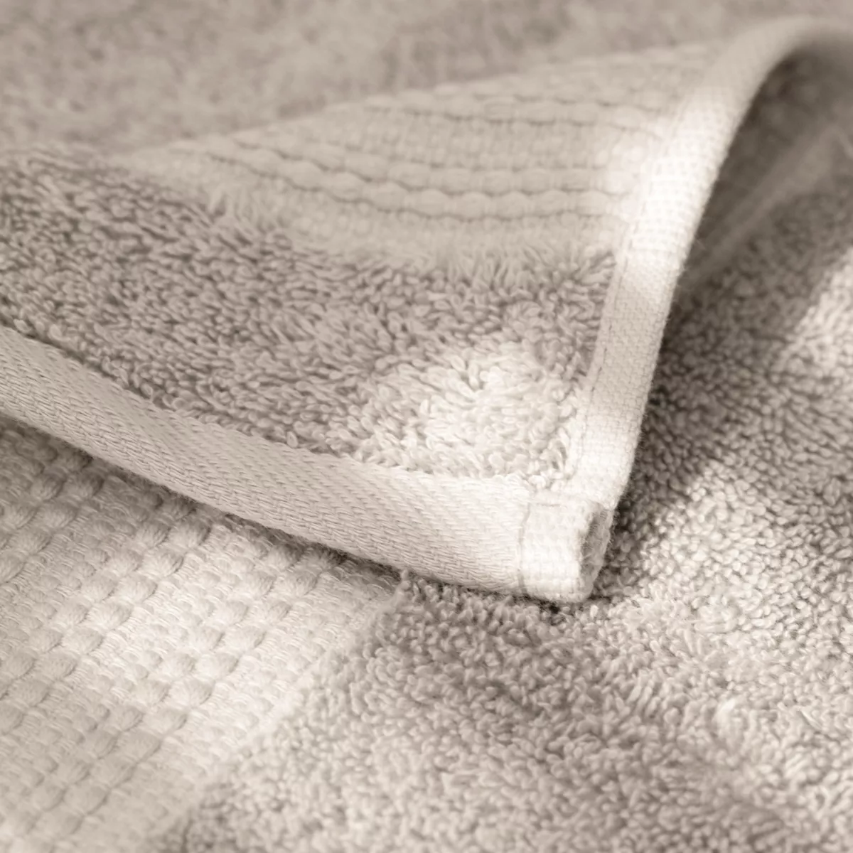 Serviette de bain coton bio (30 x 50 cm) Garance Beige pampa 2