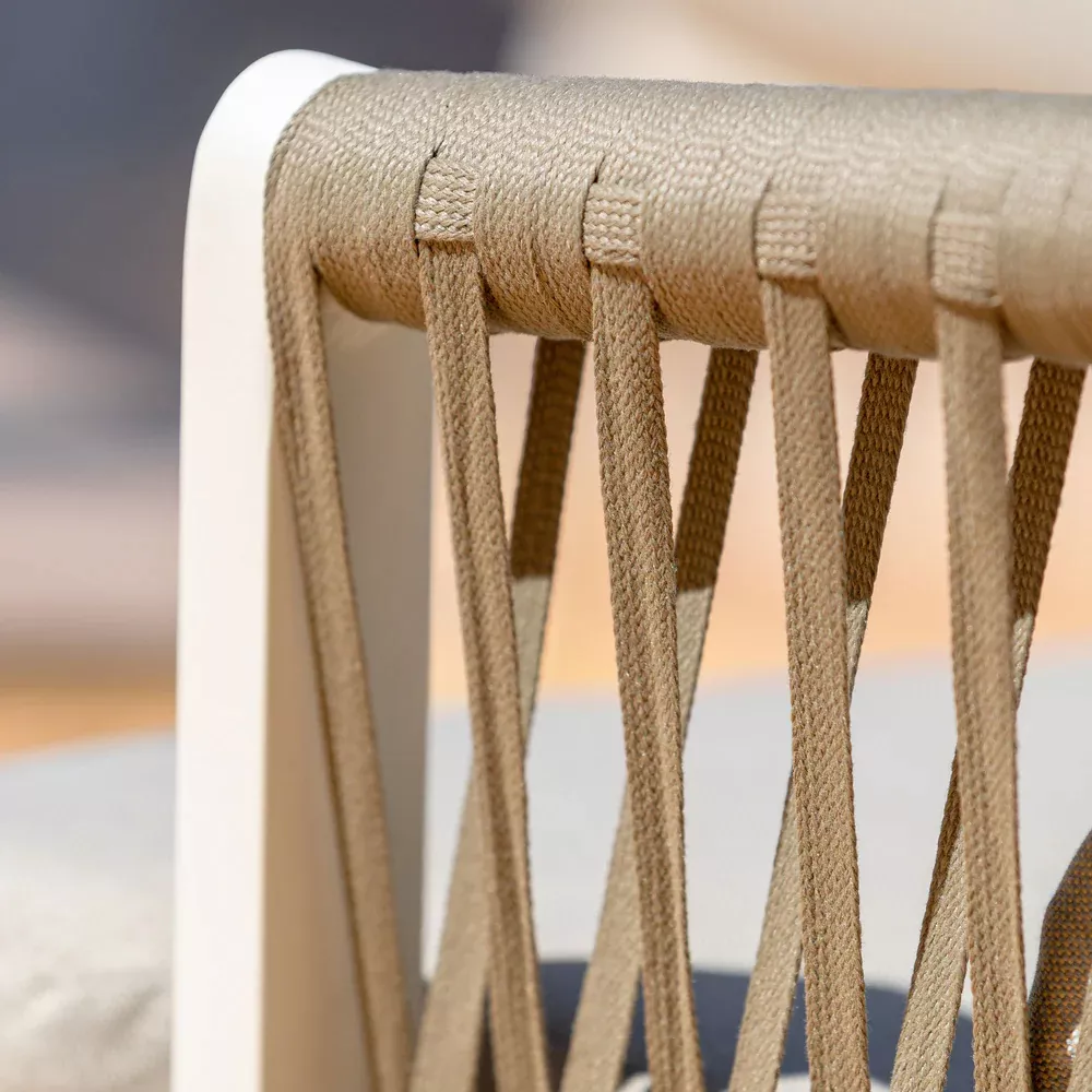 Fauteuil de jardin aluminium Amalfi - Blanc