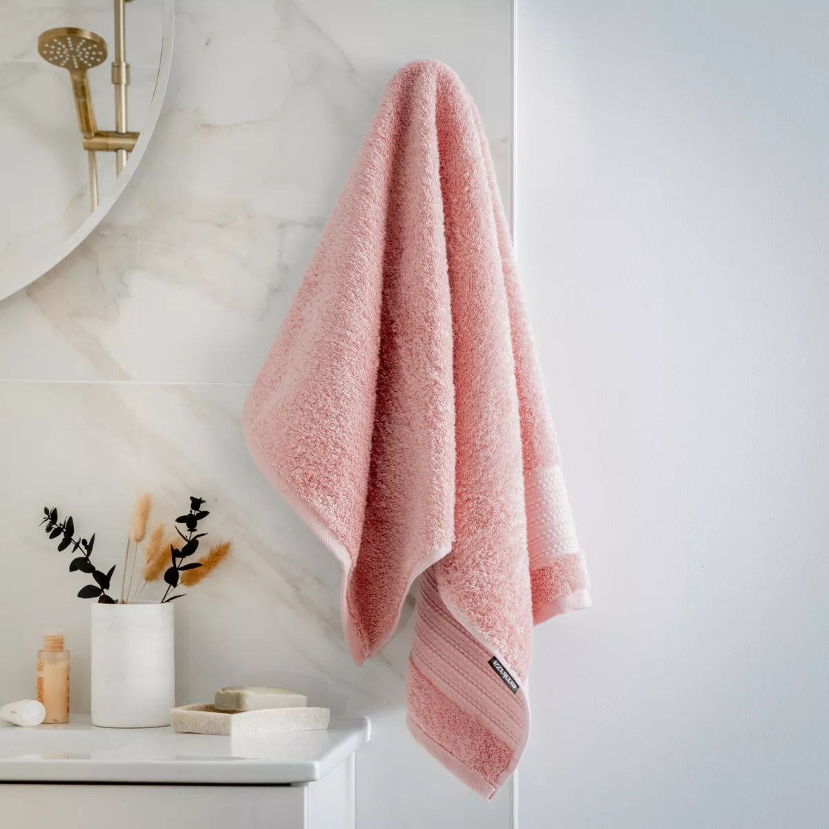 Badetuch aus Bio-Baumwolle (50 x 90 cm) Méline Rosa