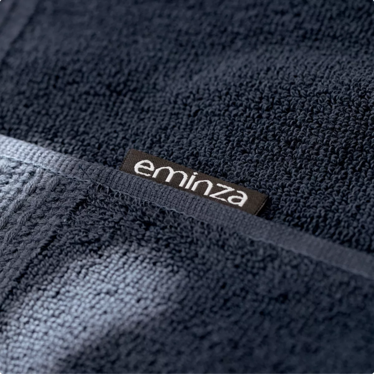 Tapis de bain coton bio (50 x 70 cm) Méline Bleu nuit