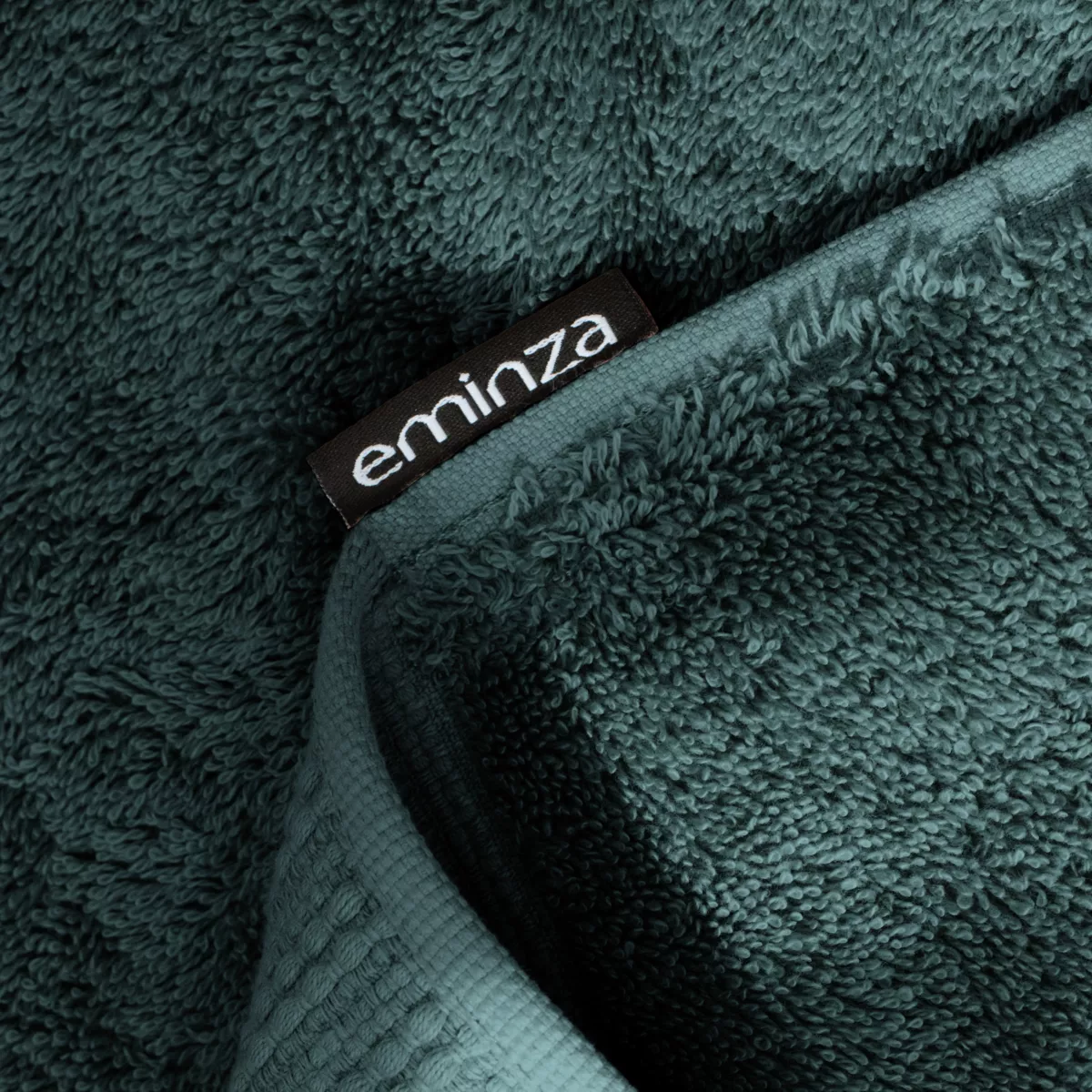 Asciugamano bagno cotone bio (30 x 50 cm) Méline Verde smeraldo