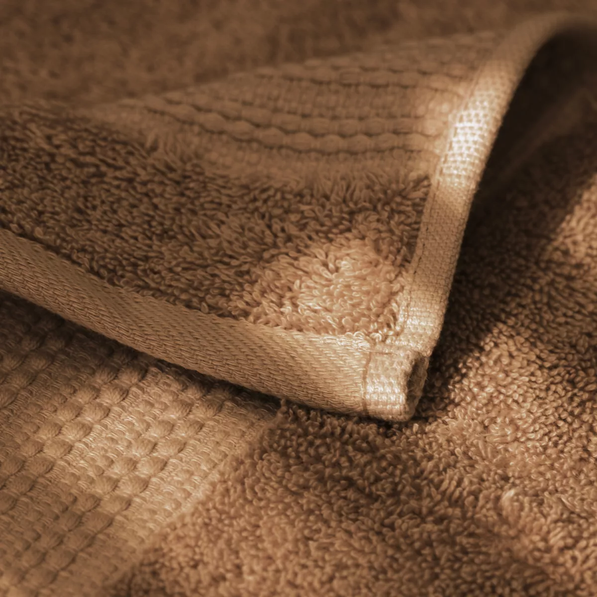 Handtuch Bio-Baumwolle (70 x 130 cm) Garance Camel 2
