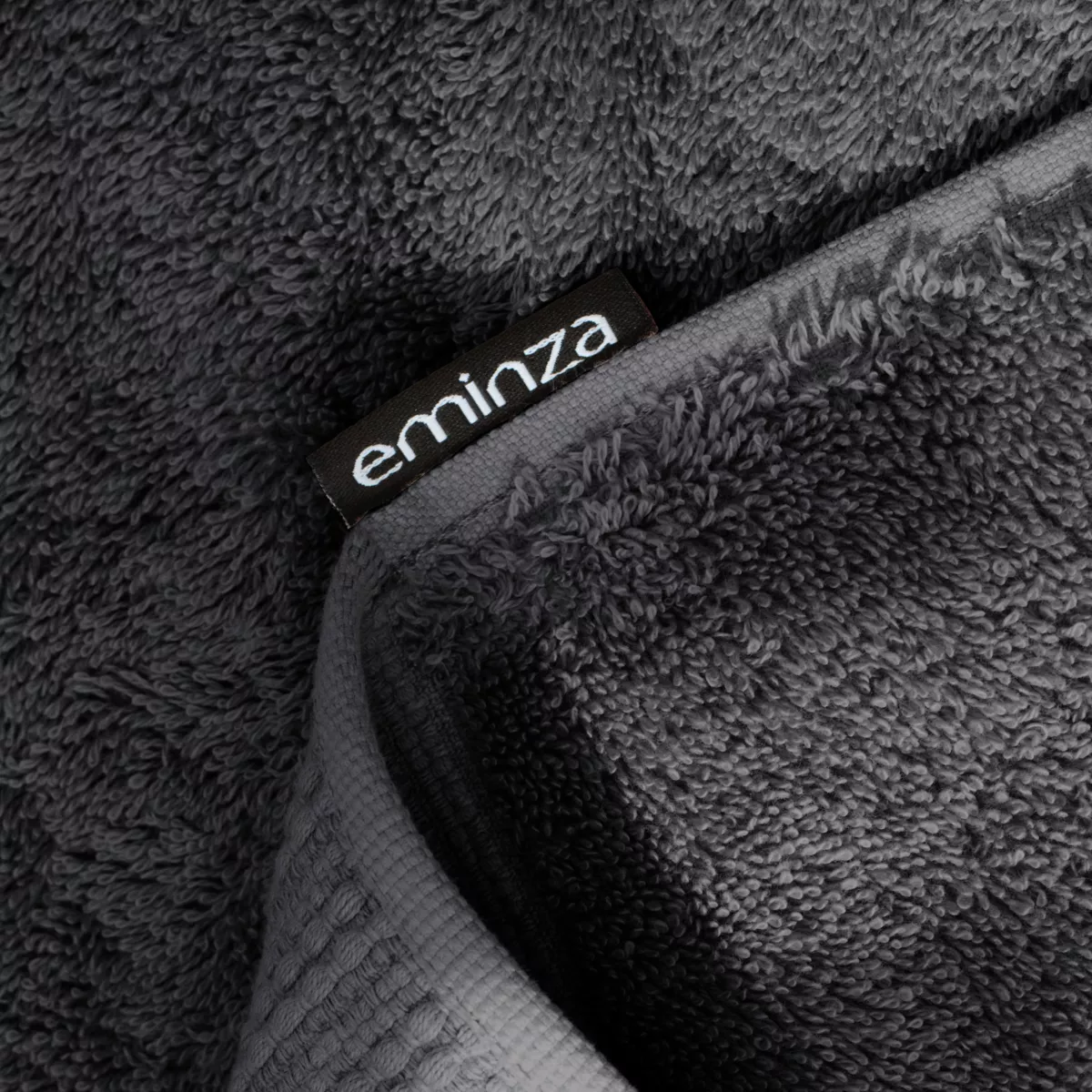 Tapis de bain coton bio (50 x 70 cm) Méline Gris orage