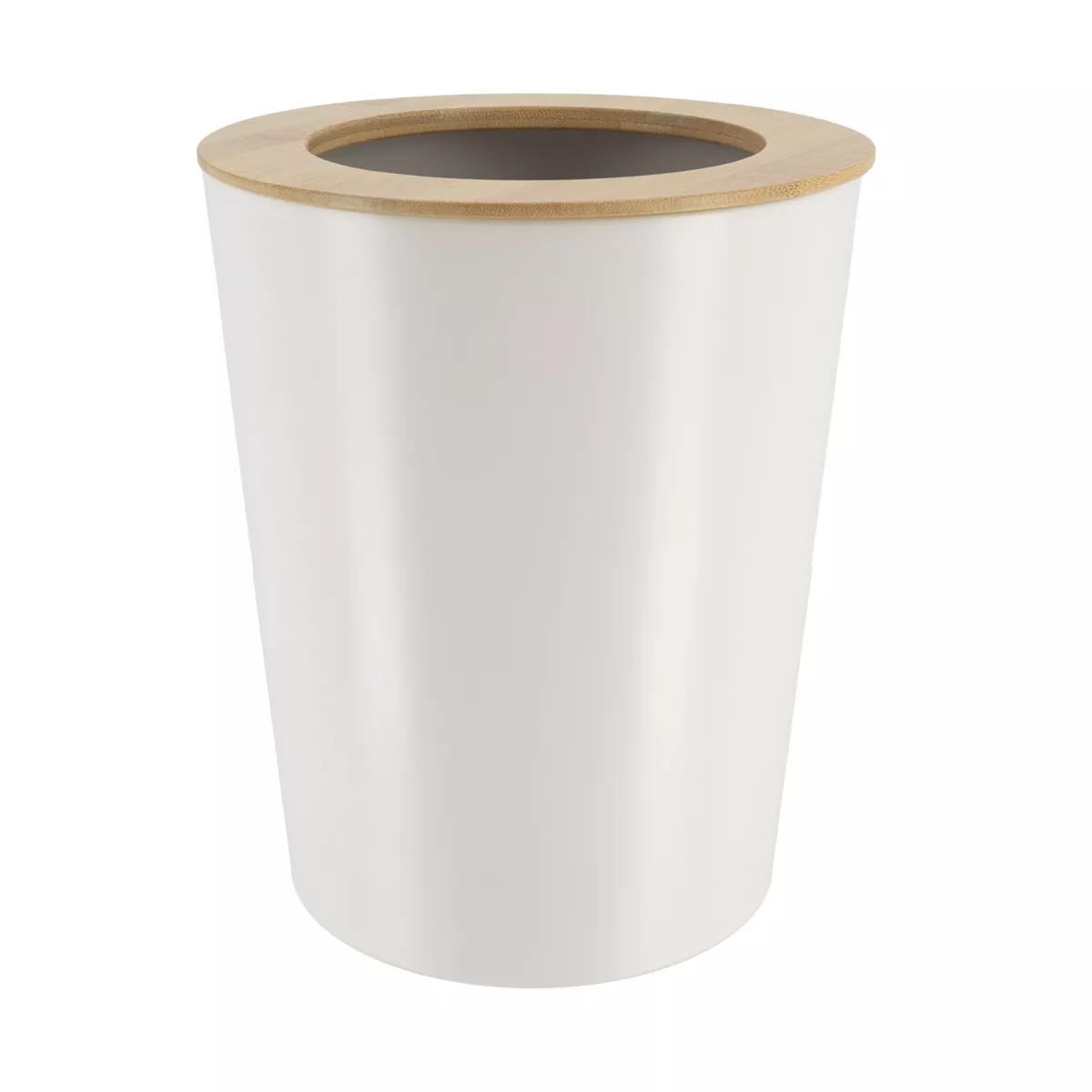 Cubo de basura para baño 5L Purebamboo Blanco