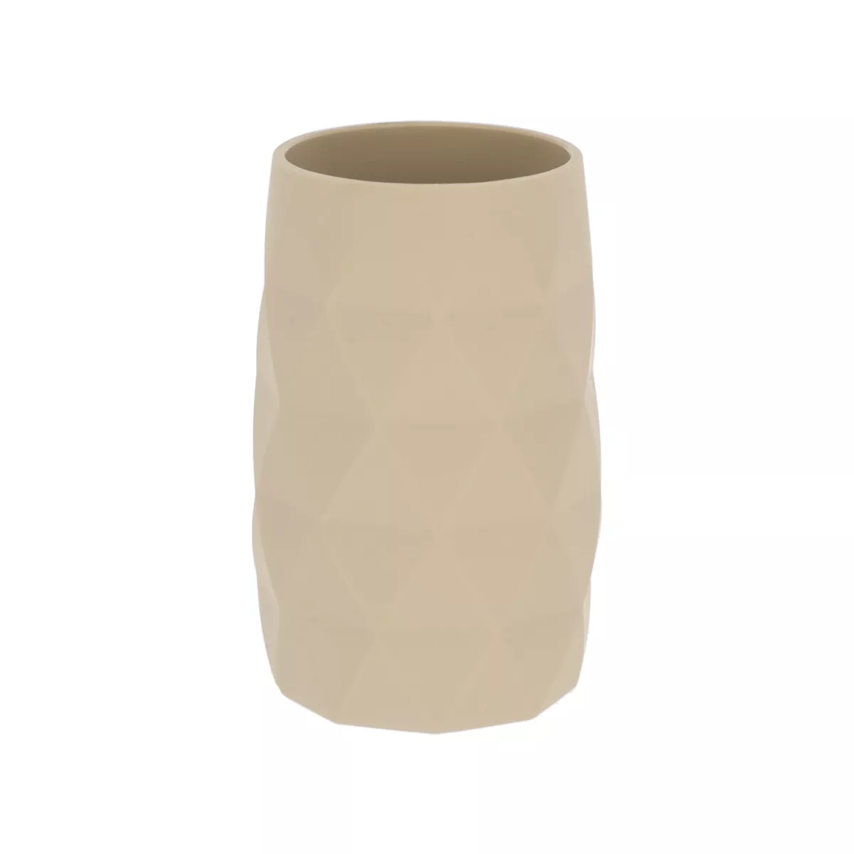 SET GOBELET DISTRIBUTEUR A SAVON ET PORTE SAVON ABS + RUBBER - BEIGE