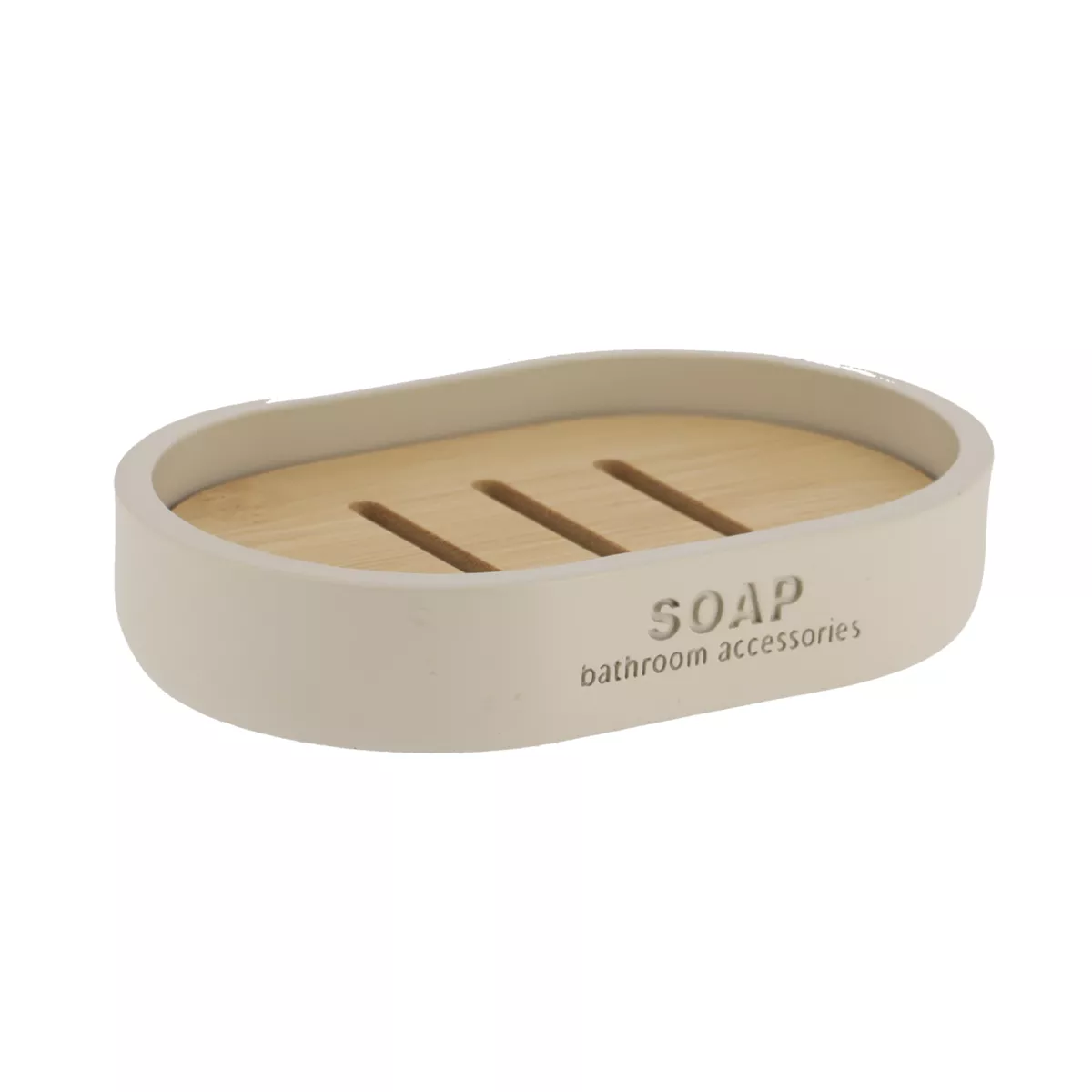 Set di accessori bagno Puro bambù Beige