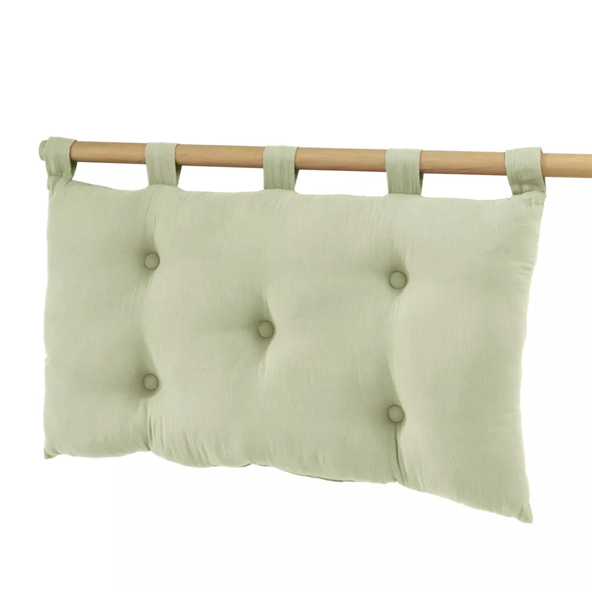 Tête de lit gaze de coton (80 cm) Gaïa Vert tilleul