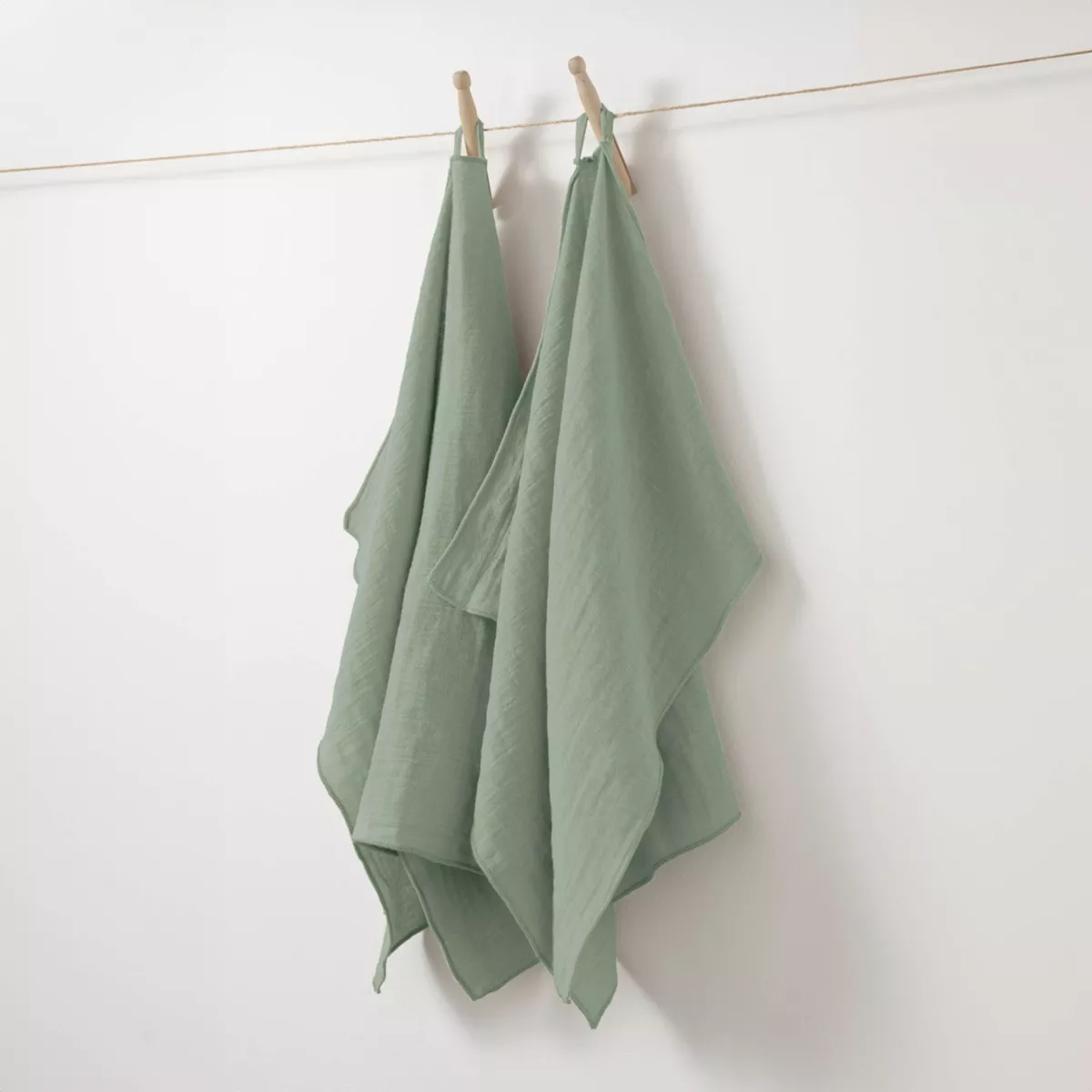 TBEONE Lot De 2 Essuie-Mains Noël Coton Super Doux Et Absorbants - Décoration Cuisine Et Maison