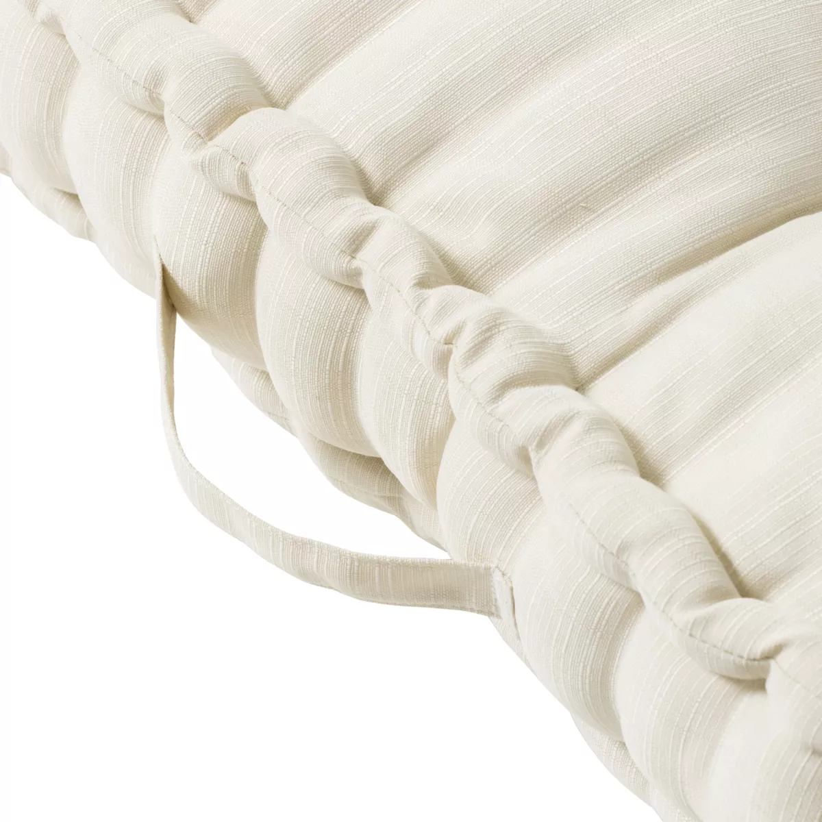 EM - Coussin de sol 50 x 50 x 10 cm Polyester uni SUNSET Sable