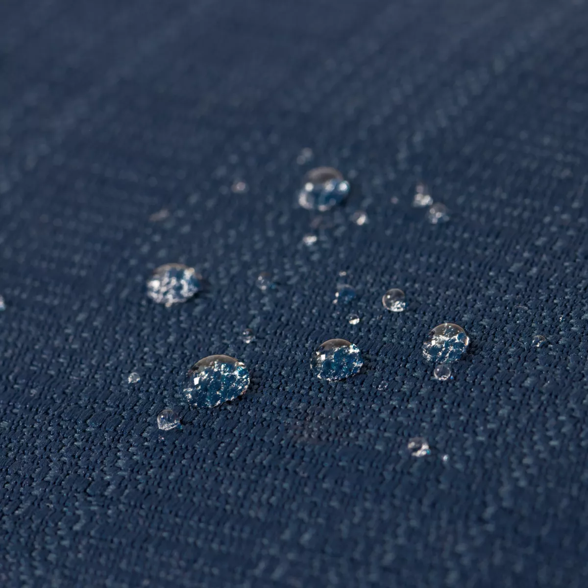 EM - Coussin de sol 50 x 50 x 10 cm Polyester uni SUNSET Bleu nuit