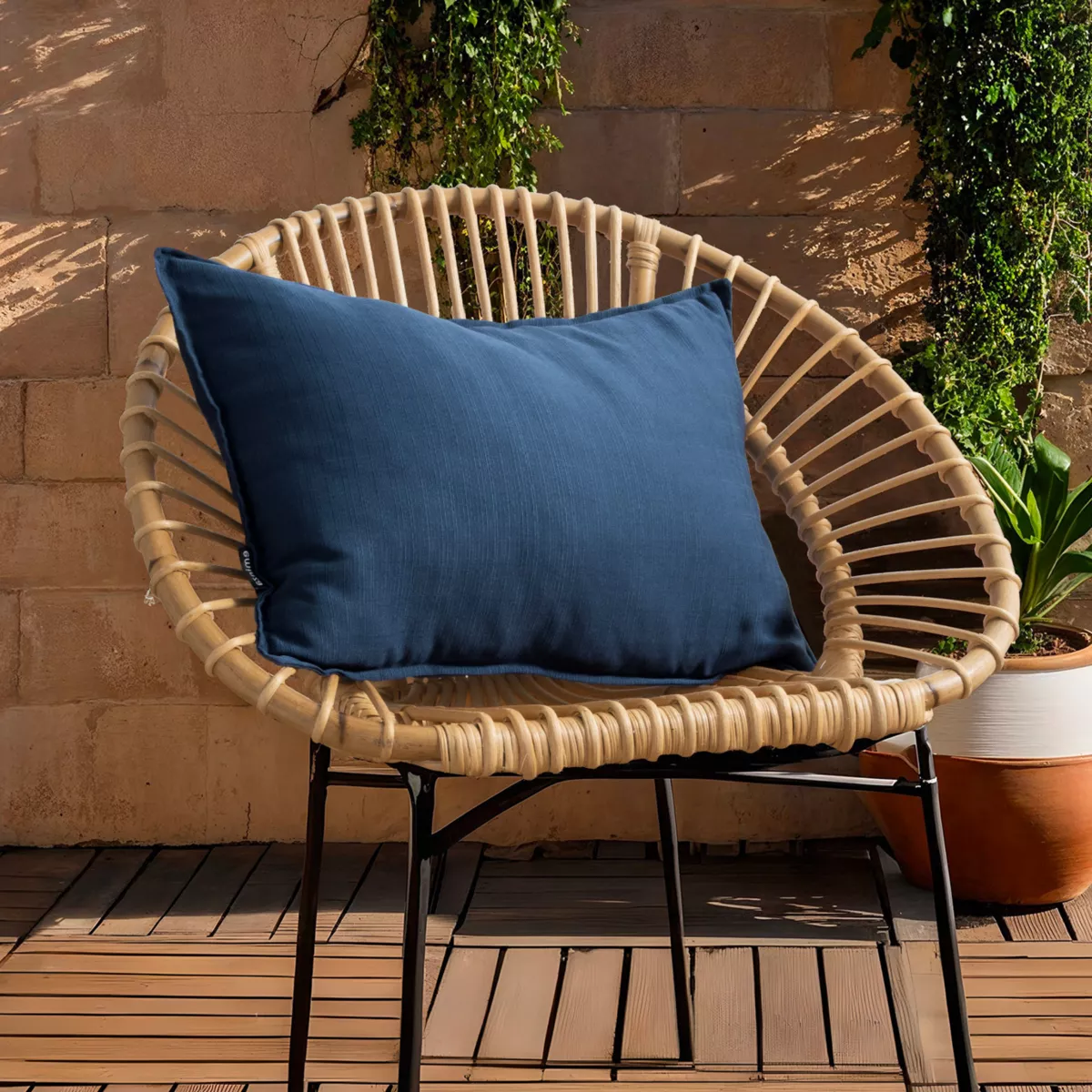 Rechteckiges Kissen Outdoor (40 x 60 cm) Sunset Nachtblau