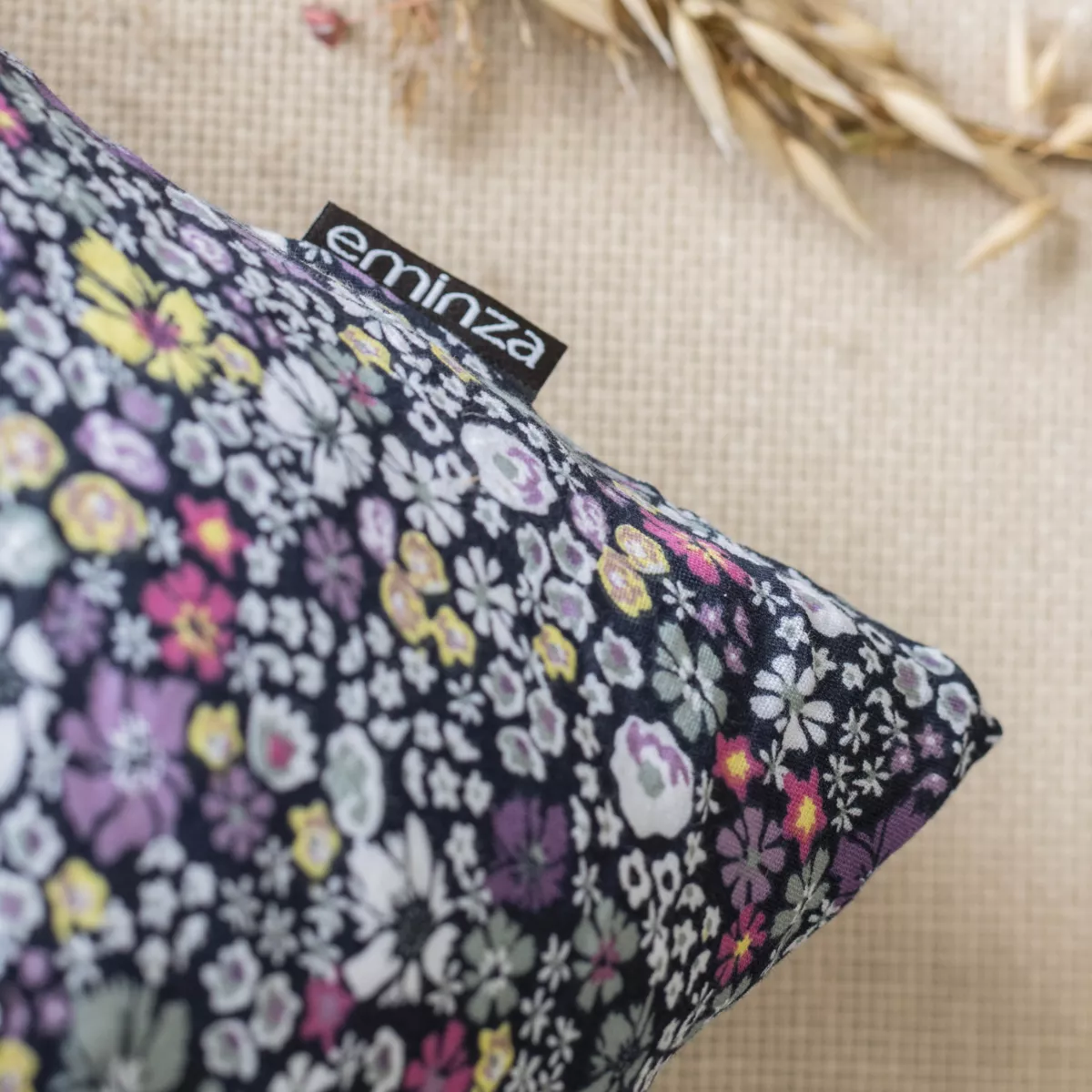 Funda de almohada cuadrada en gasa de algodón (60 x 60 cm) Elya Violeta